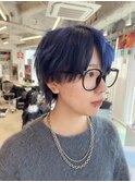 メガネに似合うウルフカット