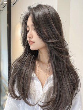 アイニ 河内小阪店(aini) 白髪ぼかしカラー白髪ぼかしハイライト大人ショート30、40、50代