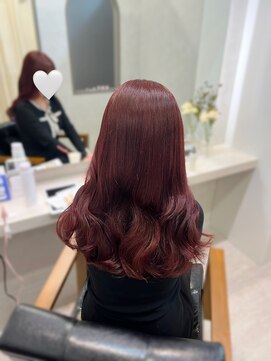 エスドットブルーム 天王寺店(S.BROOM) ブリーチなしチェリーレッド