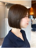 ミニウルフレイヤーカット顔周り前髪韓国ショートボブ