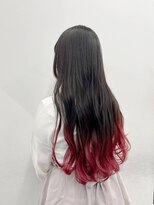 ノーバル バイ シエスタ 池袋(NoVal by siesta)&nbsp;グラデーション　× レッド