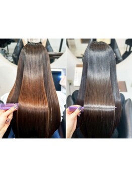 【縮毛矯正+カット+シルクTR\16500】圧倒的な美髪◎理想のストレートが叶う！[北千住駅/髪質改善/縮毛矯正]