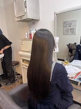 エルベ  茨大前店(elve) サラ艶縮毛矯正×高校生縮毛矯正