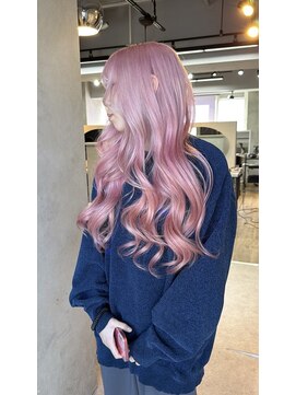 フォート(FORT) ダブルカラー ピンク ブリーチ 韓国