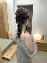 バド(bado) ヘアセット/お呼ばれヘア/パーティーヘア/編みおろし