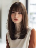 ハッシュカットバタフライカット顔回りカットカーテンバング