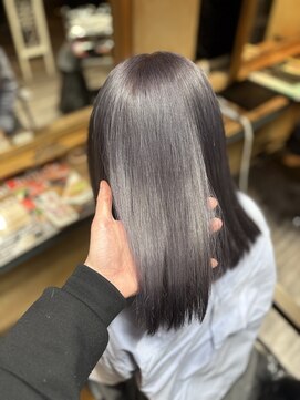 フリーダムガーデン 岡山駅前店(freedom garden) 【圧倒的透明感◎】うる艶シルバーグレージュ