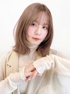 セイドット リー(Say. Ree) Say.ヘーゼルグレージュオリーブグレーくびれミディアムレイヤー