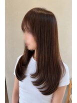 オクユキ(OKUYUKI)&nbsp;ロングレイヤー×ダークモカラベージュ