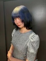 コエル(KOER)&nbsp;129. ダークブルー/ショート/クラゲ