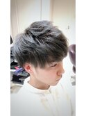 外国人風カラー ショートマッシュ