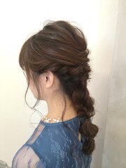 hogushi結婚式編み下ろしヘアアレンジ【奥村北斗】表参道