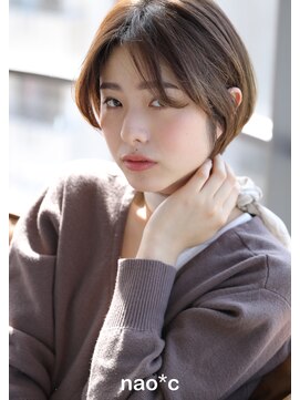 ナオシ トレス 富雄店(nao*c tres) 【奈良/富雄nao*c】笑顔が似合う☆大人かわいい丸みショートヘア