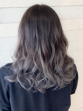 ルノン フィージュ(LUNON fieju) 【LUNON fieju】グラデーション柔らかシルバー