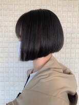 ヘアサロン アプリ(hair salon APPLI) 『 前下がりボブ☆　ハイライト×オリーブカラー　赤味無し 』