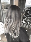 ブリーチ・シャドールーツ・コントラストグレー【豊見城】