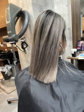 ラフ(LAFF) #黒髪#ボブルフ#ネビージュ#小顔#ワンレン