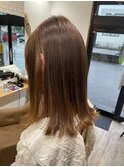 ストレート×外ハネ