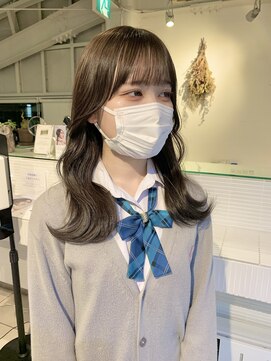 アクアオモテサンドウ(ACQUA omotesando) ◇ブリーチ無しWカラー♪ミルクティーベージュ！