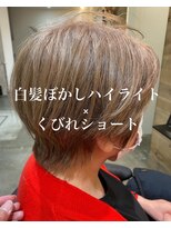 ドルセプラタ(Dulce plata) 白髪ぼかしハイライトくびれショート小顔立体感40代50代