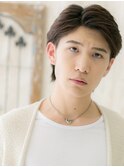 好感度アップバング栗色サイド刈り上げショートウルフO南越谷