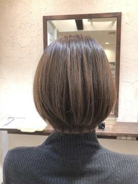 サイン(SIGN) 前髪なし大人ショート20代30代40代/SIGNサイン大倉山/グレージュ