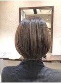 前髪なし大人ショート20代30代40代/SIGNサイン大倉山/グレージュ