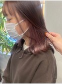 インナーグレージュ/マチルダボブ/前髪/ピンクベージュ/我孫子