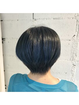 リュネッツ あざみ野店(lunettes) 【お手入れ簡単】ブルーアンブレラカラー