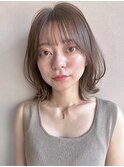 黒髪艶感前髪似合わせカット薄めバング愛され美髪前髪パーマ