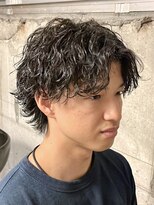 メンズココ 清澄白河店(MENS COCO)&nbsp;波巻きスパイラルツイストスパイラルパーママッシュメンズヘア