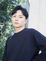爽やかシークレットパーマサイドパート