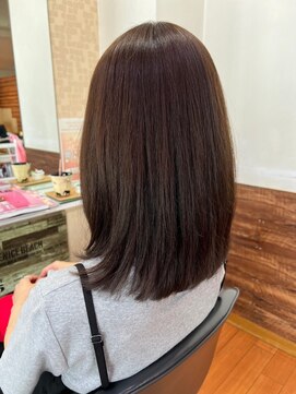アークスヘアー 透明感♪髪質改善カラーチョコレートブラウン内巻きボブ小顔艶感