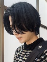 センターパートカルマパーマフェザーパーマ韓国ヘアガイルヘア