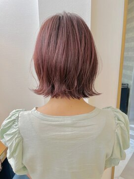 ロンドミラー 博多店(Lond Mirror) ワンレン韓国風小顔ショート/ハイトーン透明感カラー/博多