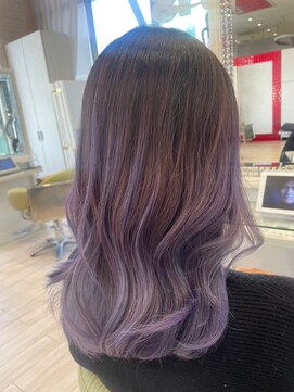 ビスイル 秋葉原店(Vis ill) 大人美人艶カラーベージュ小顔カット透明感レイヤーロング