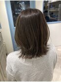 春のグレージュカラー似合わせミディアムレイヤー赤羽美容院