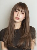小顔ロング＃髪質改善＃白髪ぼかし＃鎌倉＃40代＃グレージュ