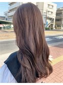 マロンベージュ/アッシュブラウン/ブランジュ/大人女子/艶髪