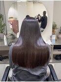 髪質改善 スーパーロング ワンレングス レイヤー 韓国風巻き