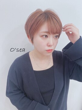 オーシー 志比口店(O'sea) # ショート×ペーオレンジ(ブリーチ有り)