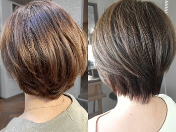 マーブルズ 横浜店(marbles)の写真/美容激戦区で人気を集めた実力派Stylistが創る,こなれショート&ボブ!自分史上1番のhairに【横浜駅徒歩2分】