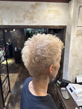 ヘアー クリエイト カルバリ(HAIR CREATE Calbari) スパイキーショート×抜きっぱなし