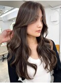 ハイライトバレイヤージュダブルカラーケアブリーチ20代30代