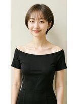 アーツ 茅ヶ崎(arts) ショートカット20代30代40代前髪あり面長丸顔ショートボブ