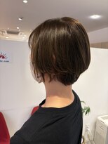 アズールサン 草加西口店(azule-sun)&nbsp;イルミナカラー,ショートボブ,艶カラー,ミントベージュ【草加】
