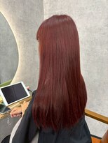 スタイルジャパン 美里店(style JAPAN)&nbsp;[ 髪質改善 ] 深みのあるワインレッド × 艶感ロング
