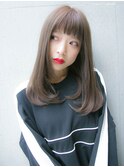 透明感グレージュカラー