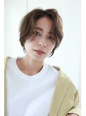 大人かわいい丸みショート
