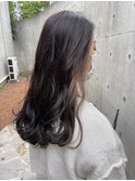 さりげないアクセントインナーカラー